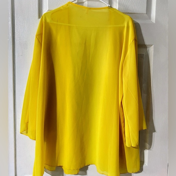 Fashion classic collection Women's Ruffled Long Sleeve Kimono, Loose,Size L NWOT - Picture 9 of 9